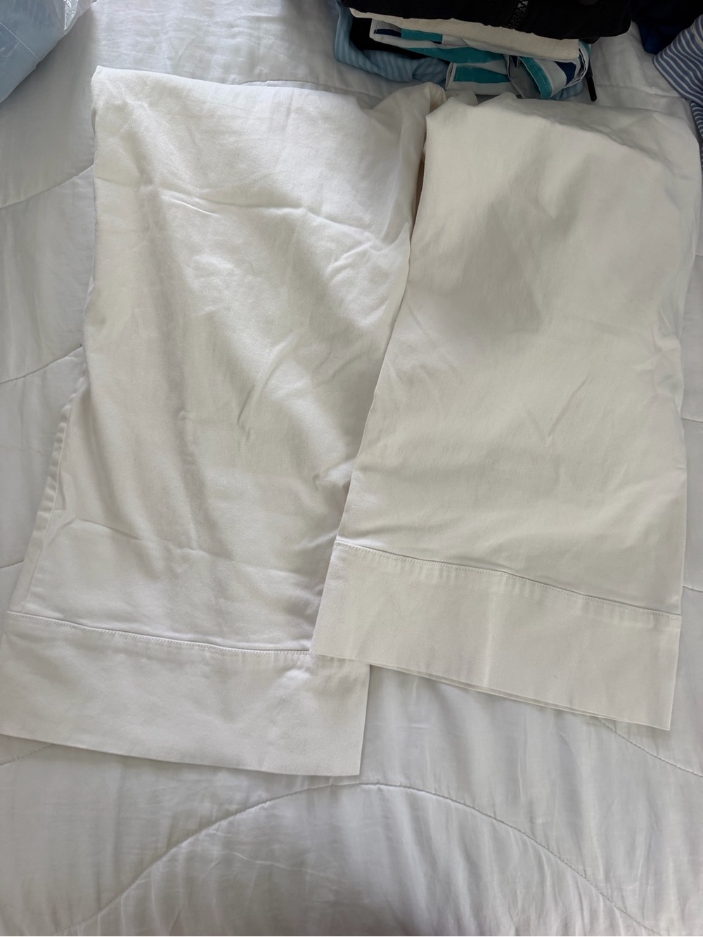 Anthropologie White Chino Pants - Picture 6 of 7